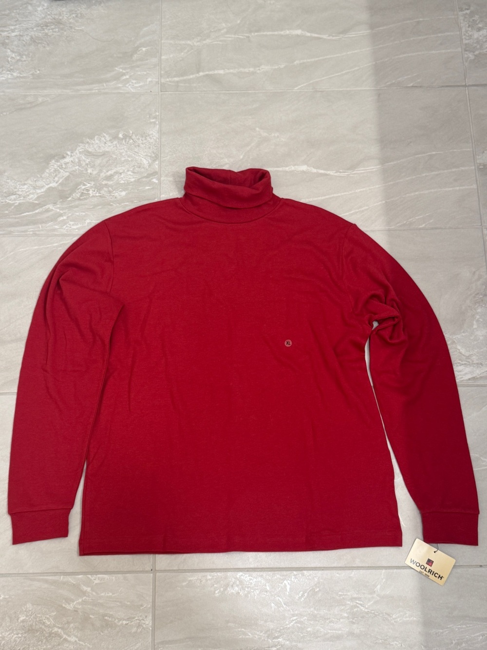Woolrich Red Turtleneck Long Sleeve Fall Winter Ski Season